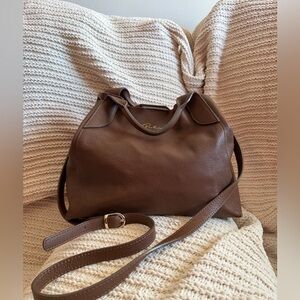 Hard to Find Vintage Italian Pebbled Leather Hobo Bag Made in Italy